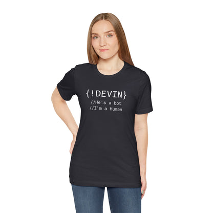 !DEVIN Short Sleeve Tee Shirt