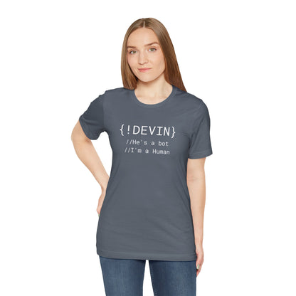 !DEVIN Short Sleeve Tee Shirt