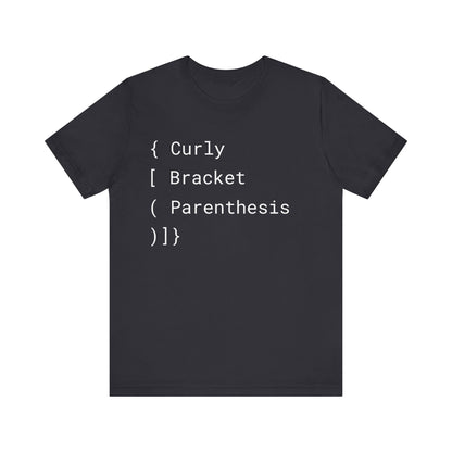 Code Essentials: Curly, Bracket, Parenthesis – The Programmer's Tee